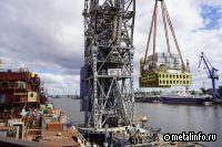 На ледокол «Якутия» погрузили паротурбинную установку