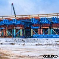 Завершена надвижка главного пролета моста через затон Новинки