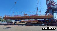 На судоремонтном заводе «Моряк» спустили на воду плавучий причал «Дон»