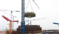 На Ленинградской АЭС-2 установили ферму-консоль «ловушки расплава» третьего энергоблока