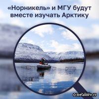 Норникель и МГУ будут вместе изучать Арктику