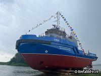 На Окской судоверфи спущен на воду буксир-спасатель проекта NЕ025