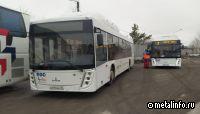 Автопарк ЧерМК пополнили экологичные автобусы
