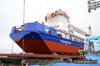 Второй нефтемусоросборщик проекта NE028 «ЭКО-1» спустили на воду в Петрозаводске