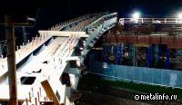 В Красногорске приступили к монтажу пролётного строения путепровода