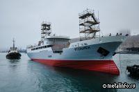На Восточной верфи спустили на воду новый краболов проекта 03141